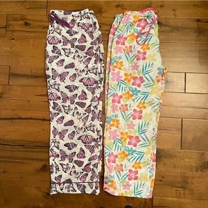 2-for $23 PJ Salvage flowered-size M butterfly-size L all cotton soft